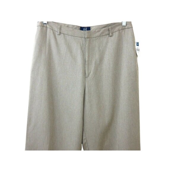 Gap Womens Beige Dress Pants Size 14 Classic Fit Lightweight Fabric - Picture 1 of 11